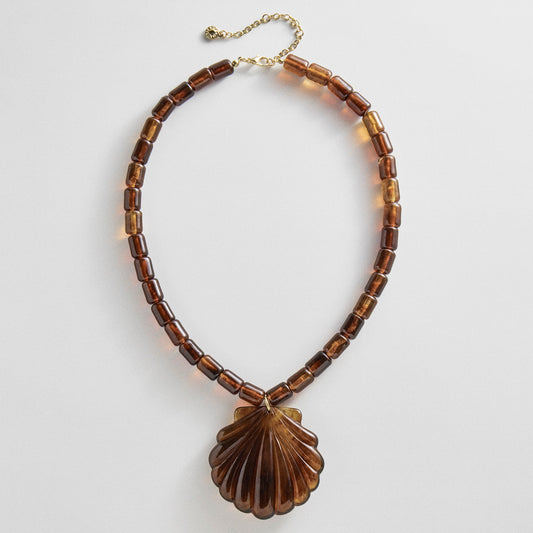 Washed Ashore Seashell Pendant Necklace