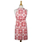 Garden Trellis Apron Fuchsia