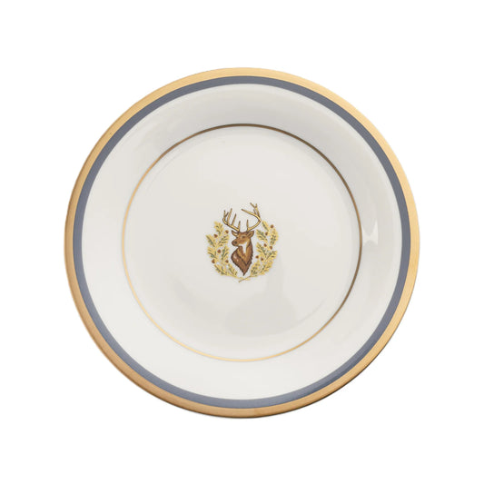 Charlotte Moss Stag Motif Salad Plate